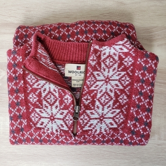 Woolrich Ruby Half Zip Pullover Sweater size Small - Picture 10 of 14